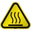 ISO Safety Sign Warning Hot surface, W017, Laminated Reflective Sheeting, 310x268mm, Hot surface